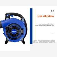 Garden dust cleaning blower with vacuum mulching